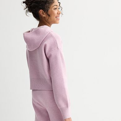 Girls 6-20 SO® Cropped Sweater Hoodie in Regular & Plus Size