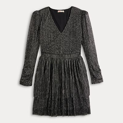 Women's INTEMPO Long Sleeve V-Neck Mini Dress