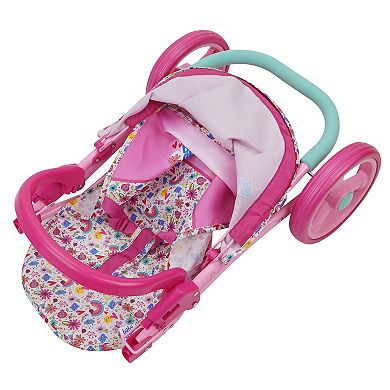 509 Crew Baby Alive Doll Jogging Stroller - Pink & Rainbow