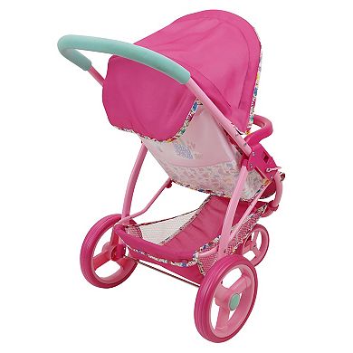 509 Crew Baby Alive Doll Jogging Stroller - Pink & Rainbow