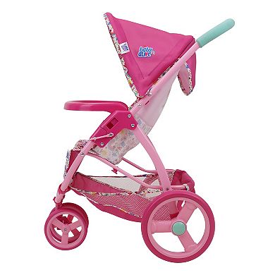 509 Crew Baby Alive Doll Jogging Stroller - Pink & Rainbow