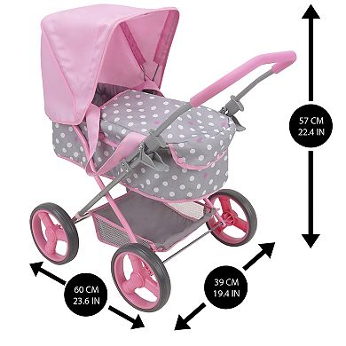 509 Crew Cotton Candy Pink Pretend Play Doll Pram