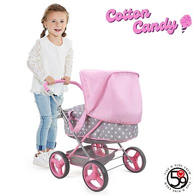 509 Crew Cotton Candy Pink Pretend Play Doll Pram