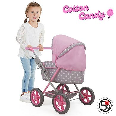 509 Crew Cotton Candy Pink Amanda Pretend Play Doll Pram