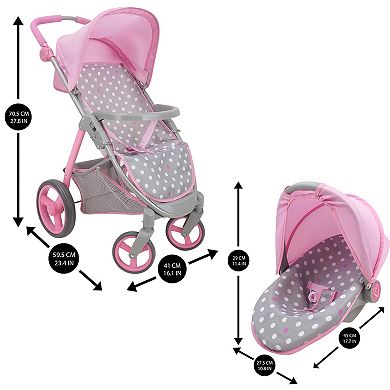 509 Crew Cotton Candy Pink Doll Travel System