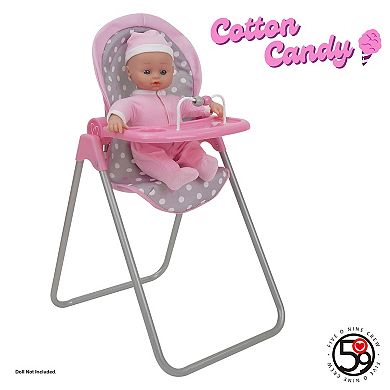 509 Crew Cotton Candy Pink Foodie Doll Highchair
