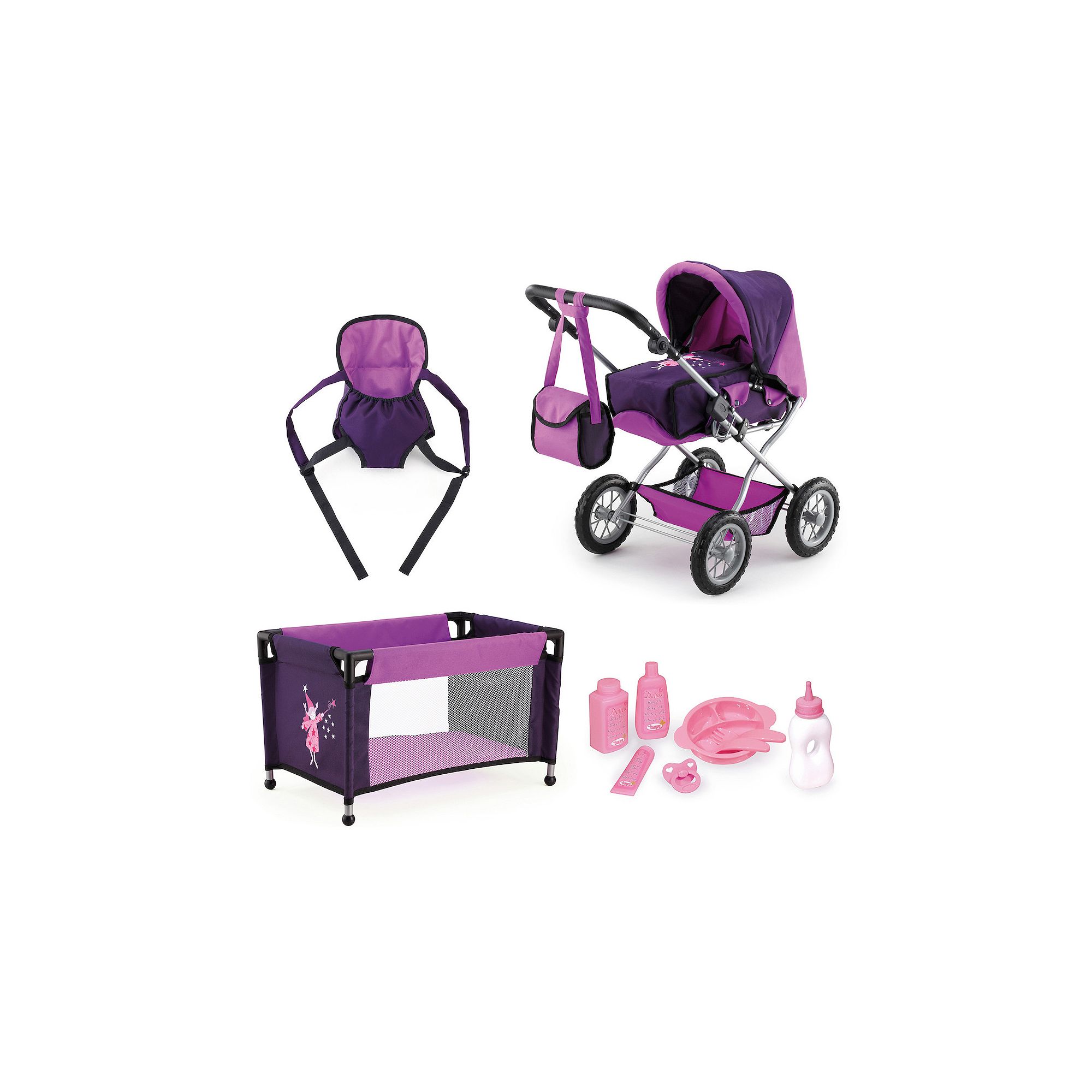 Bayer Ulba: Combi Grande Baby Doll Pram Set, Multi