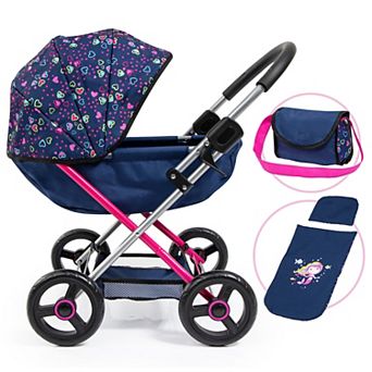 Bayer Design Dolls Pram Cosy - Blue, Pink, Hearts