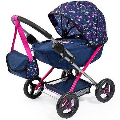 Bayer Design Dolls Pram Cosy - Blue, Pink, Hearts