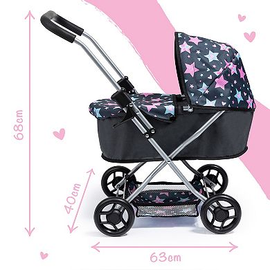 Bayer Design Dolls Pram Starter - Blue Pink, Stars