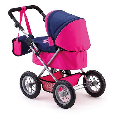 Bayer Design Dolls Trendy Pram - Blue, Hot Pink, Butterfly