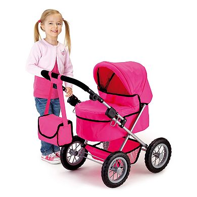 Bayer Design Dolls Trendy Pram - Hot Pink
