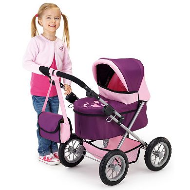 Bayer Design Dolls Trendy Pram - Purple & Pink