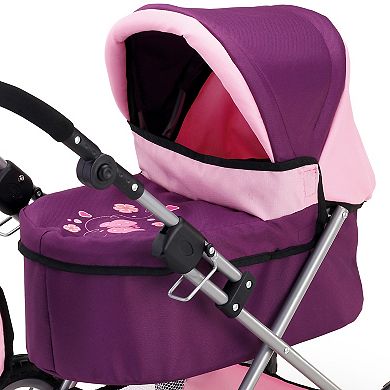 Bayer Design Dolls Trendy Pram - Purple & Pink