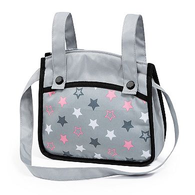 Bayer Design Dolls Pram Xeo - Grey, Pink, Stars