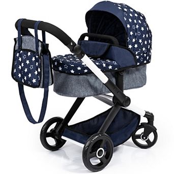 Bayer Design Dolls Pram Xeo - Blue & White Stars