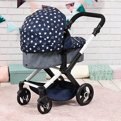 Bayer Design Dolls Pram Xeo - Blue & White Stars