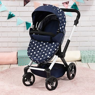 Bayer Design Dolls Pram Xeo - Blue & White Stars