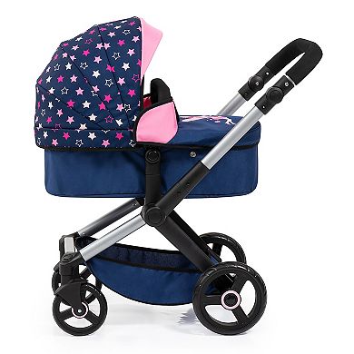 Bayer Design Dolls Pram Xeo - Blue, Pink, Stars