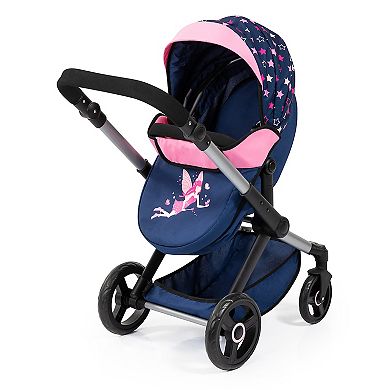 Bayer Design Dolls Pram Xeo - Blue, Pink, Stars
