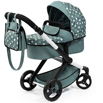 Bayer Design Dolls Pram Xeo - Stars Green & White