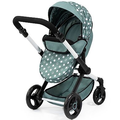 Bayer Design Dolls Pram Xeo - Stars Green & White