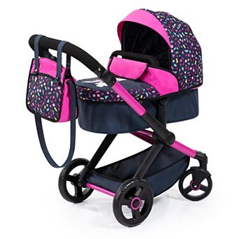 Bayer Design Dolls Pram Xeo - Shapes Navy & Pink
