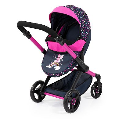 Bayer Design Dolls Pram Xeo - Shapes Navy & Pink
