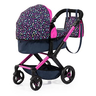 Bayer Design Dolls Pram Xeo - Shapes Navy & Pink
