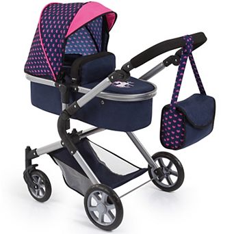 Bayer Design Dolls Pram Neo City - Blue & Pink
