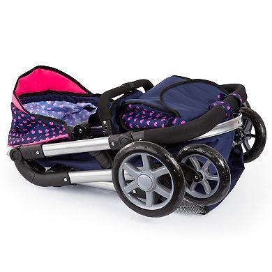 Bayer Design Dolls Pram Neo City - Blue & Pink