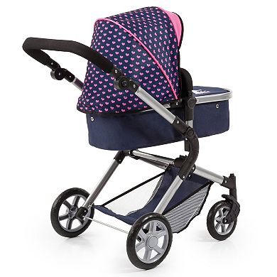 Bayer Design Dolls Pram Neo City - Blue & Pink
