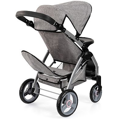 Bayer Design Dolls Twin Star Stroller - Grey, Pink, Butterfly