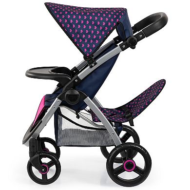 Bayer Design Dolls Twin Star Stroller - Blue, Hot Pink, Unicorn