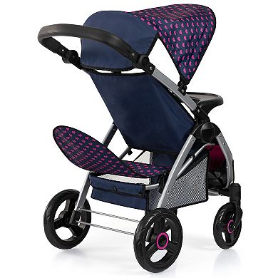 Bayer Design Dolls Twin Star Stroller - Blue, Hot Pink, Unicorn