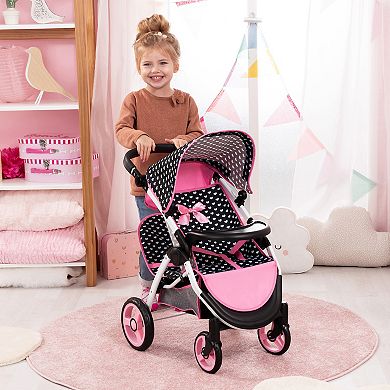 Bayer Design Dolls Twin Star Stroller - Black, Pink, Heart