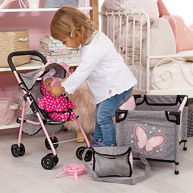 Bayer Design Dolls: Baby Doll Stroller 10-Piece Set