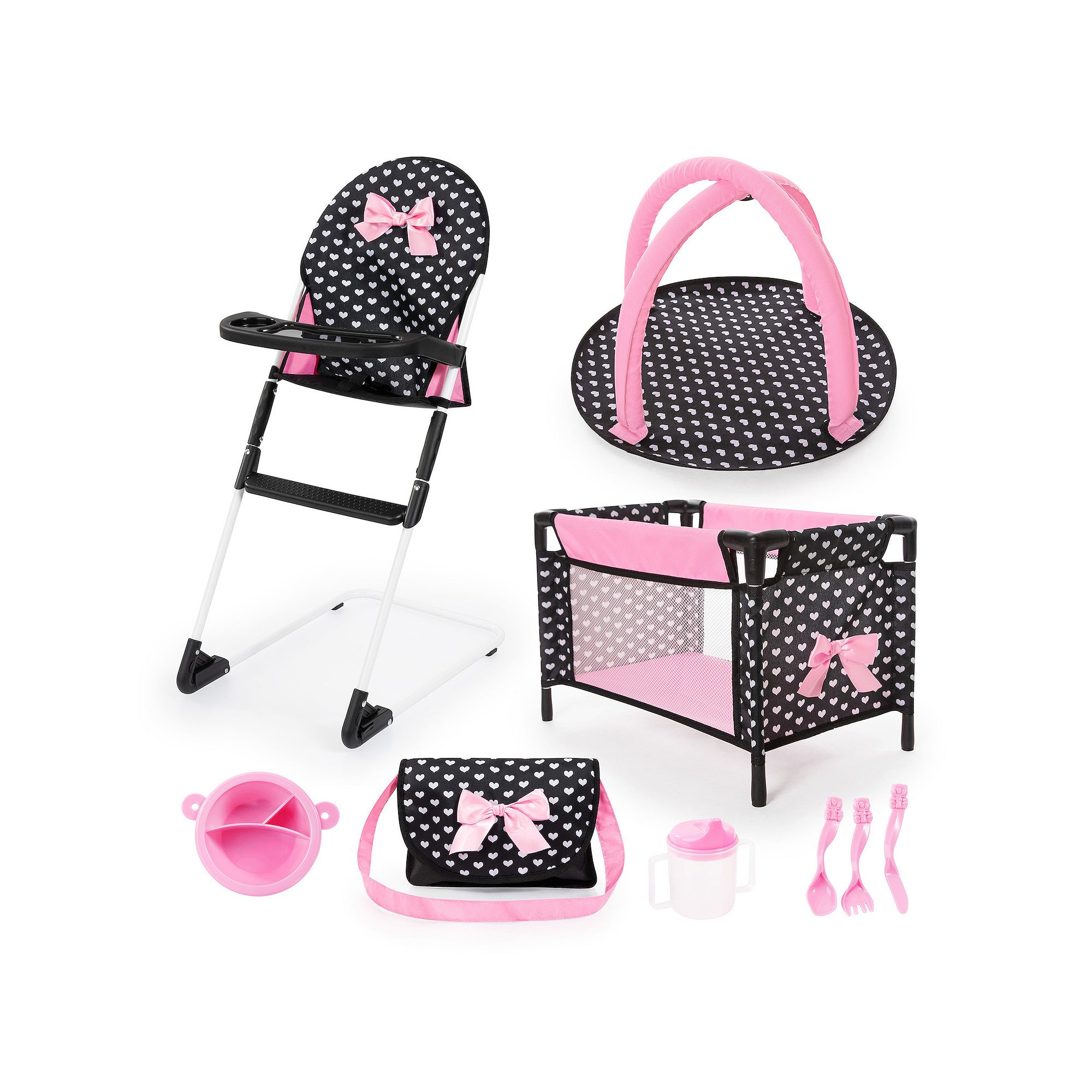 Bayer Design Dolls: Baby Doll Travel 9-Piece Set, Multi