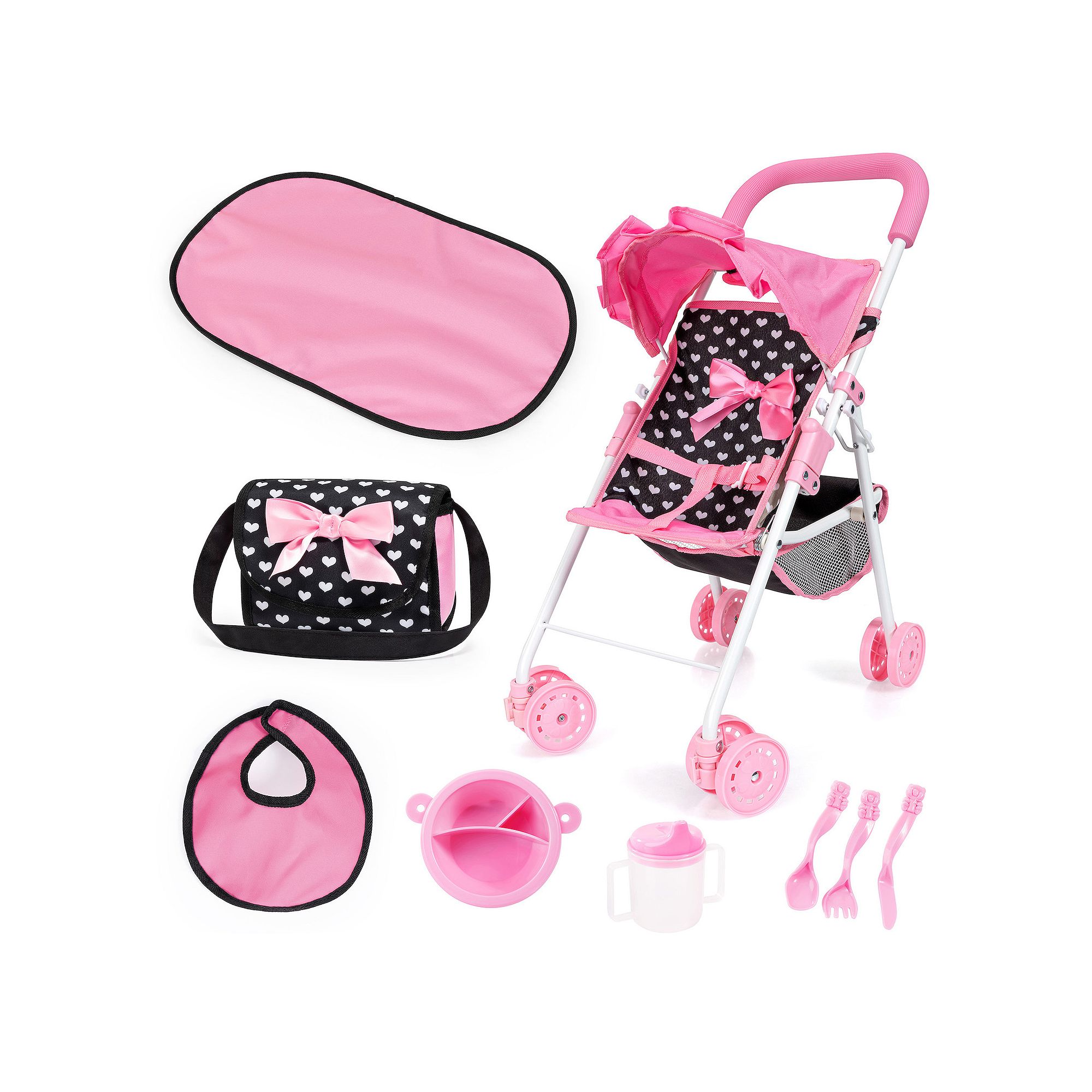 Bayer Design Dolls: Baby Doll Stroller Set, Multi