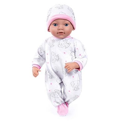 Bayer Reborn 15-inch Pink Elephant Baby Doll