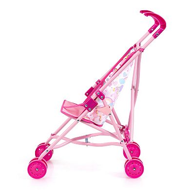 Bayer Design Doll Pink Unicorn Stroller Set