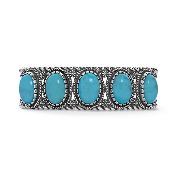 Southwest Nickel and Turquoise high quality Cuff Bracelet +