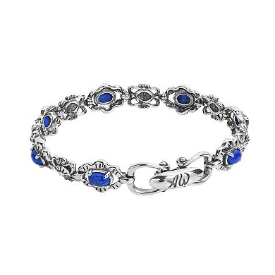 Southwest Spirit® Sterling Silver and Stone Santa Fe Sunrise Bracelet