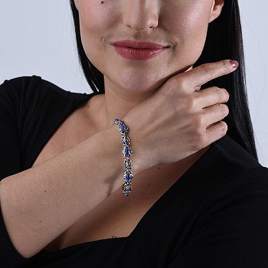 Southwest Spirit® Sterling Silver and Stone Santa Fe Sunrise Bracelet