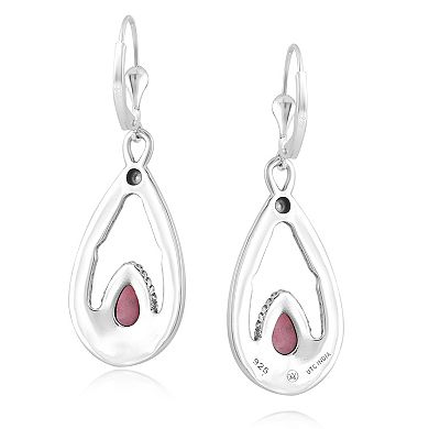 Southwest Spirit® Sterling Silver and Stone Drop Earrings
