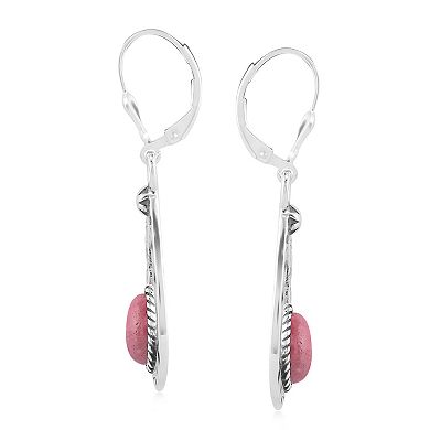 Southwest Spirit® Sterling Silver and Stone Drop Earrings