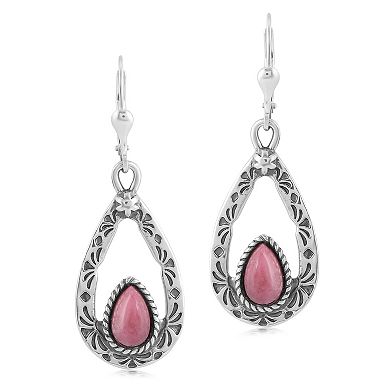 Southwest Spirit® Sterling Silver and Stone Drop Earrings