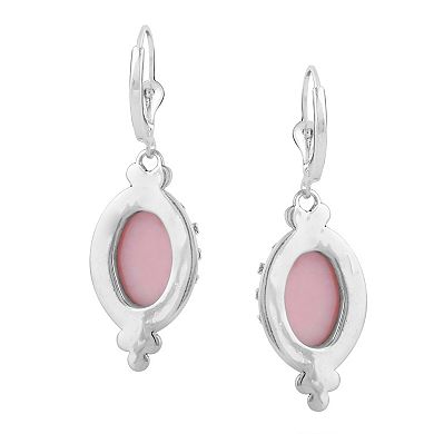 Southwest Spirit® Sterling Silver and Pink Opal Earrings
