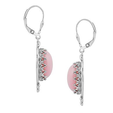 Southwest Spirit® Sterling Silver and Pink Opal Earrings