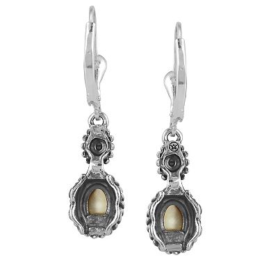Southwest Spirit® Sterling Silver and Golden Mother of Pearl Earrings